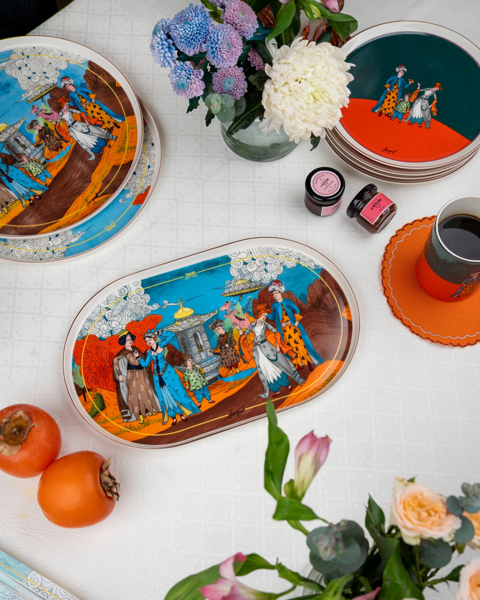 Jonquil Studio tasarım porselen yakın çekim